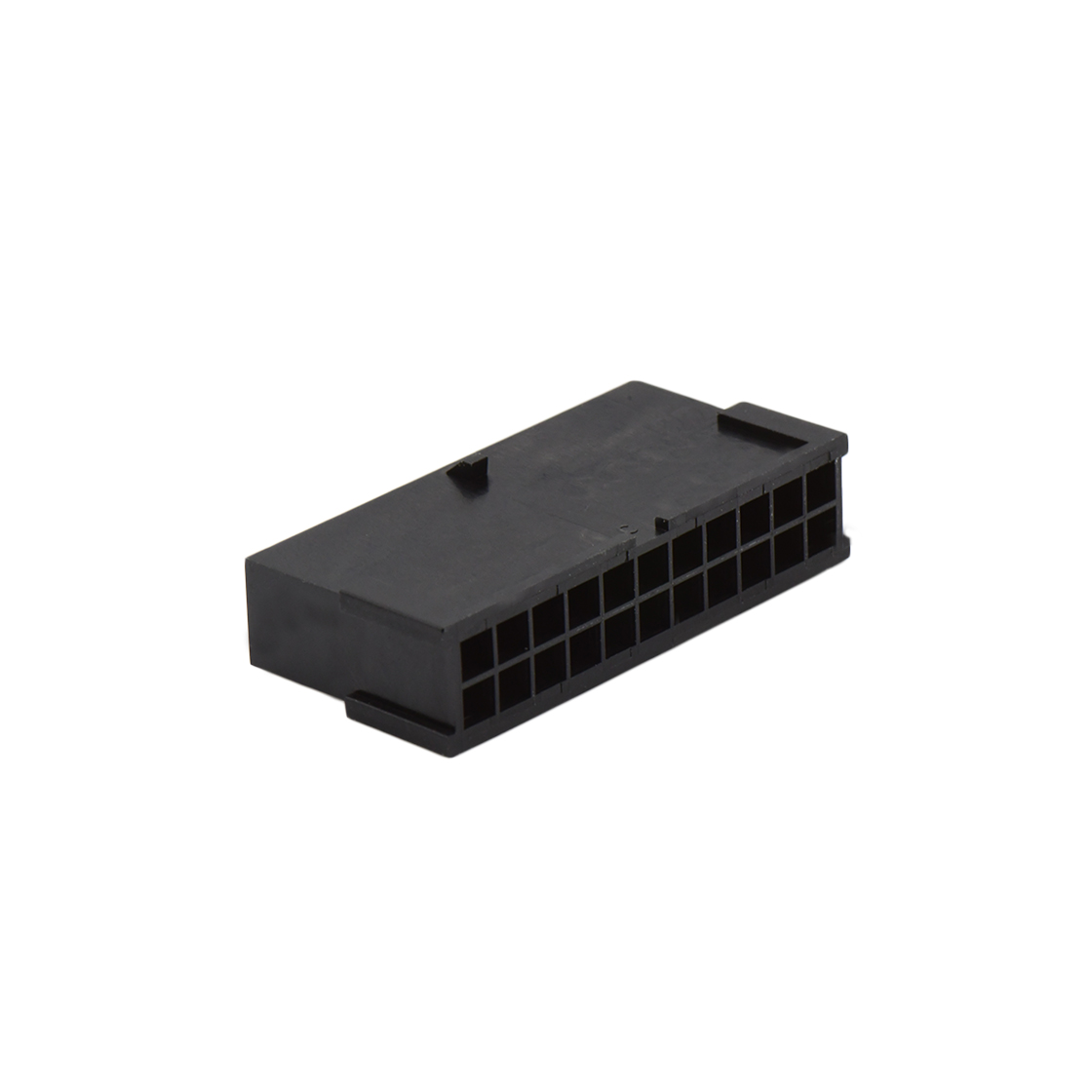 C3030线对线连接器Pitch 3.00mm双排带扣不带翅膀母胶壳 2*11Pin黑色